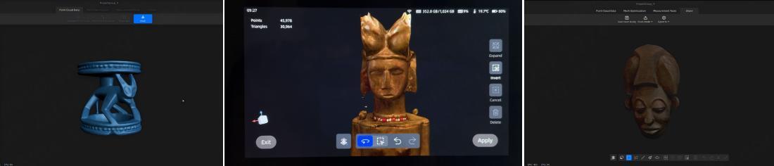 Museum 3D scans of historical sculptures preserved as digital archives